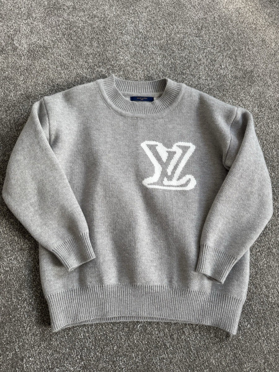 Grey LV Knitted Sweater