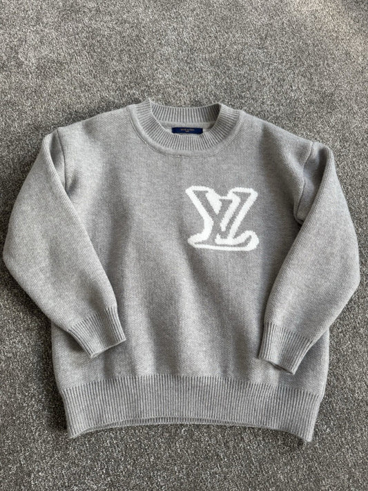 Grey LV Knitted Sweater