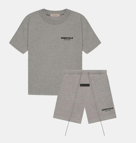 Dark oatmeal short set